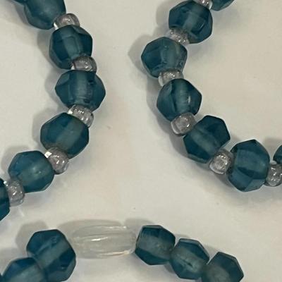 Various 1970's Glass Bead & Metal Bracelets