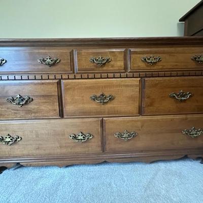 Dresser with Golden Colored Handles