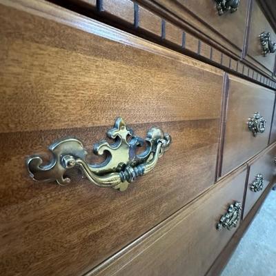 Dresser with Golden Colored Handles