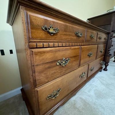 Dresser with Golden Colored Handles