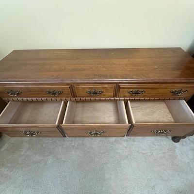 Dresser with Golden Colored Handles
