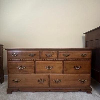 Dresser with Golden Colored Handles