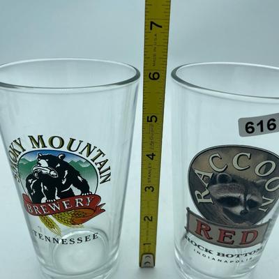 Raccoon Red glass asst.