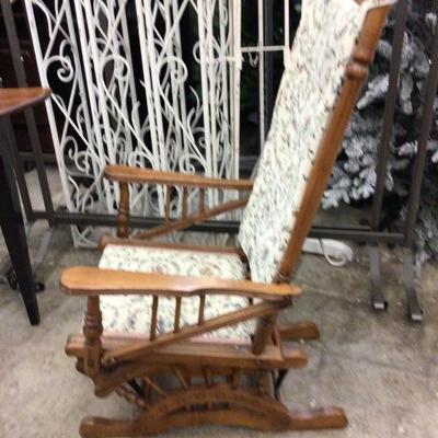 Wood Glider Rocking Chair