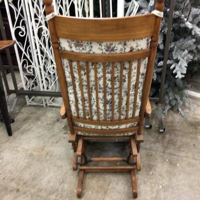 Wood Glider Rocking Chair