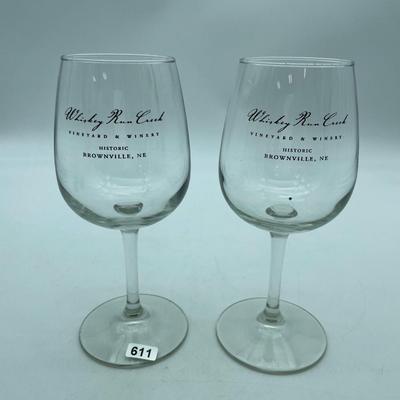 Whiskey Run Creek wine glasses