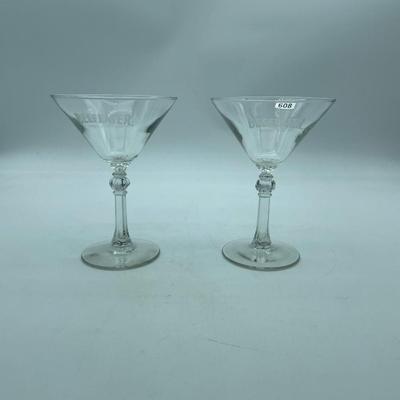 Beefeater martini glasses