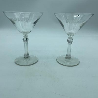 Beefeater martini glasses
