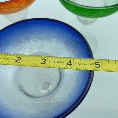 4 plastic margarita glasses