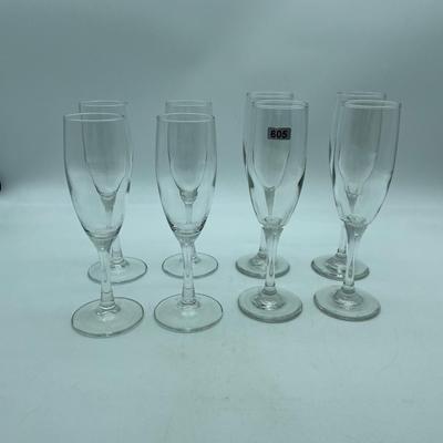8 champagne flutes