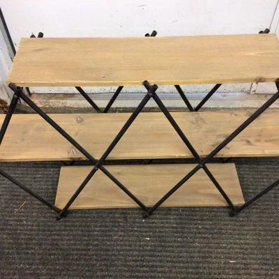 Wood Metal Wine Rack