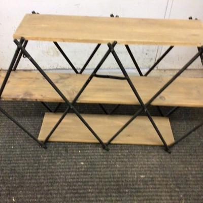 Wood Metal Wine Rack
