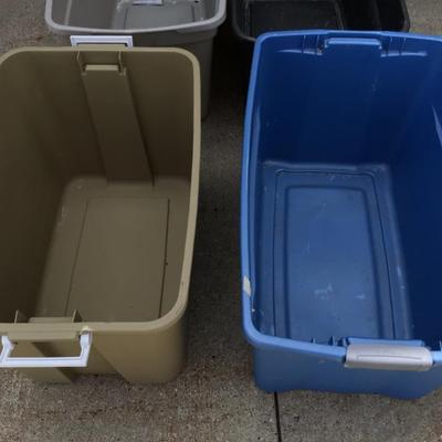 Larger Storage Tubs Most without Lids