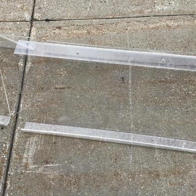Two Sided Clear Plastic Advertising Stands