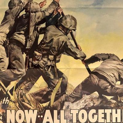 WW2 US Propaganda Poster “7th War Loan Now All Together”