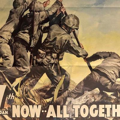 WW2 US Propaganda Poster “7th War Loan Now All Together”