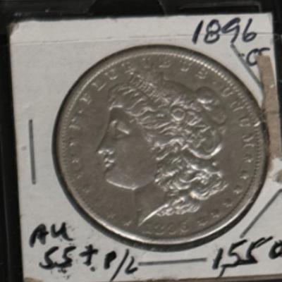 1896 O MORGAN A U 1$ U S coin