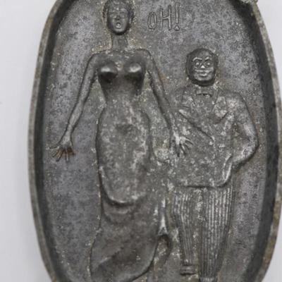 Vintage Risqué Double-sided Ashtray