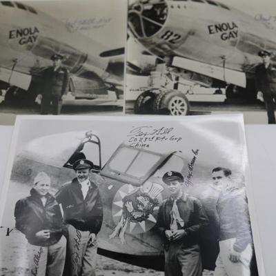 Enola Gay and Flying Tigers Signed Photographs and Book