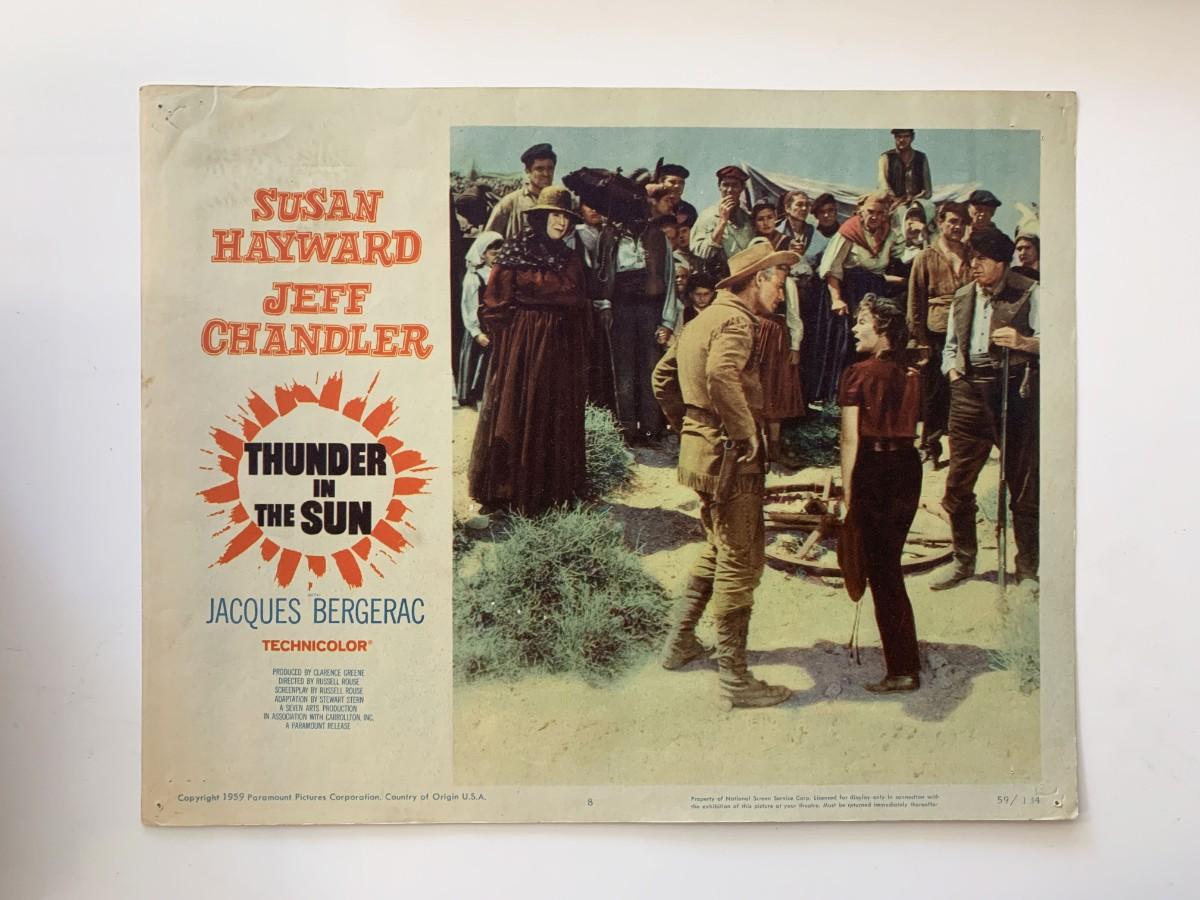 Thunder in the Sun original 1959 vintage lobby card | EstateSales.org
