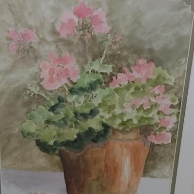 Framed Art Watercolor by Joan Morgan