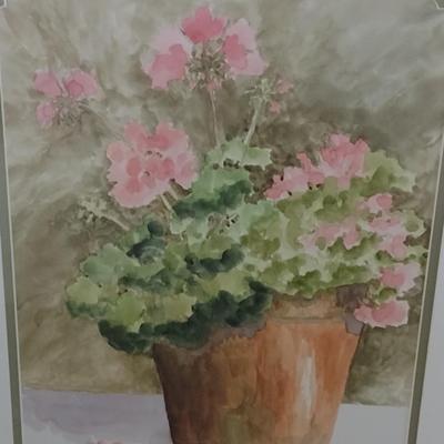 Framed Art Watercolor by Joan Morgan