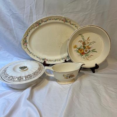 American Limoges 22K, Laughlin & Union Made Edged Gold (K-MK)