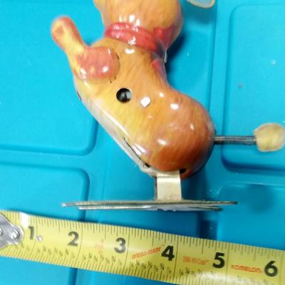 LOT 9 OLD TIN LITHO WIND UP DOG