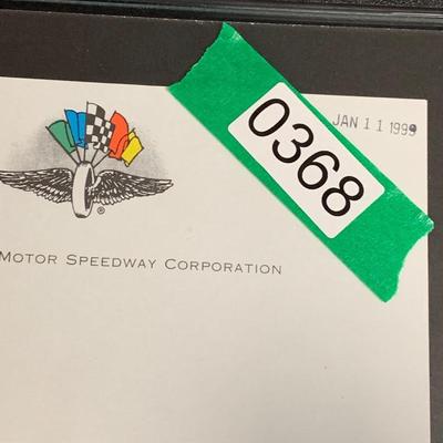 Signed Letter - Indianapolis Motor Speedway