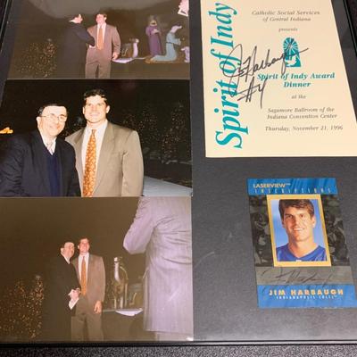 Jim Harbaugh Colts Years Signed Program