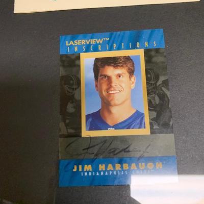 Jim Harbaugh Colts Years Signed Program
