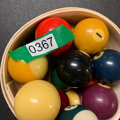 Vintage Pool Ball Set