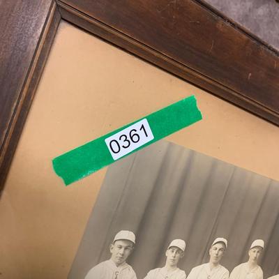 Large Framed Vintage Capital University Baseball Team Photo