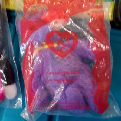 LOT 20 FIVE VINTAGE MCDONALDS BEANIE BABIES