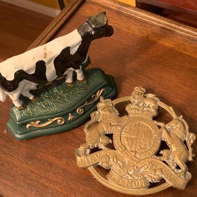 1950s Cast Iron Trivet & Door Stop