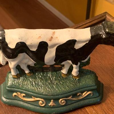 1950s Cast Iron Trivet & Door Stop