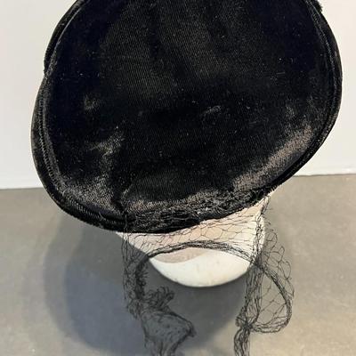1940's Trio - Vintage Belvedere Wool Hat, Sequin Cocktail Hat, and Velvet Hat