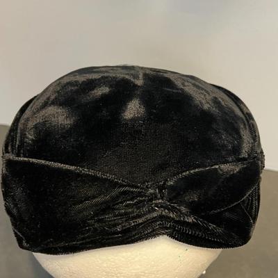 1940's Trio - Vintage Belvedere Wool Hat, Sequin Cocktail Hat, and Velvet Hat