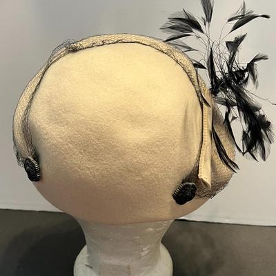 1940's Trio - Vintage Belvedere Wool Hat, Sequin Cocktail Hat, and Velvet Hat
