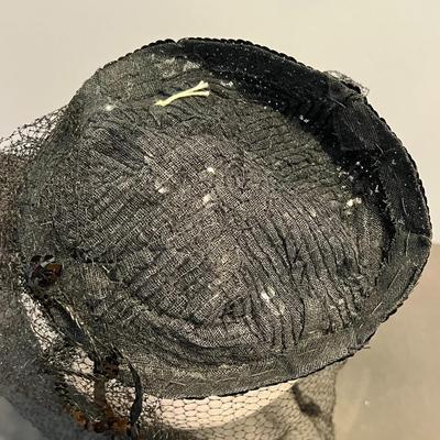 1940's Trio - Vintage Belvedere Wool Hat, Sequin Cocktail Hat, and Velvet Hat