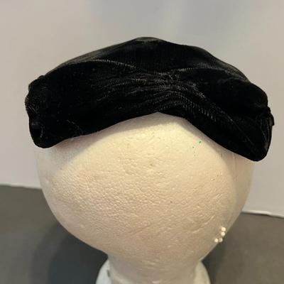 1940's Trio - Vintage Belvedere Wool Hat, Sequin Cocktail Hat, and Velvet Hat