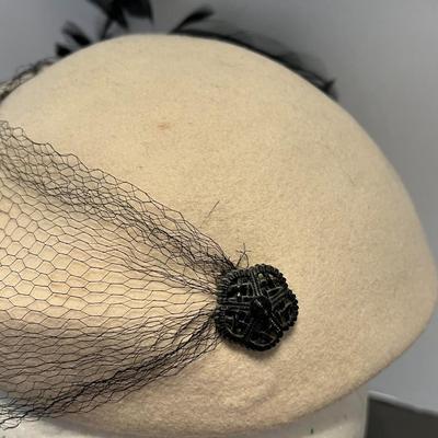 1940's Trio - Vintage Belvedere Wool Hat, Sequin Cocktail Hat, and Velvet Hat