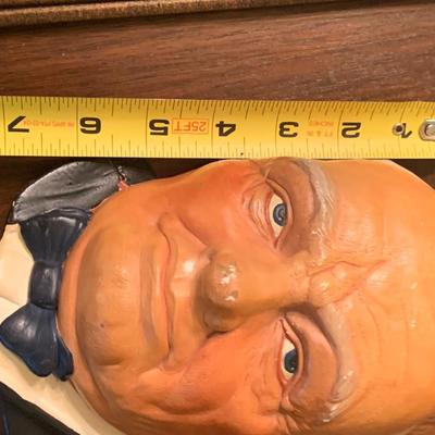Vintage Winston Churchill Plaster Bust