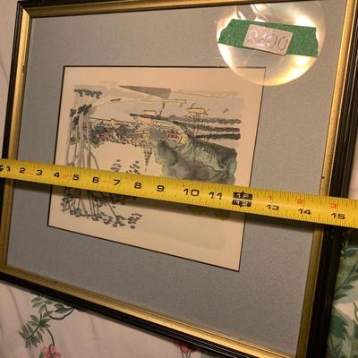 Signed / Numbered Annapolis Watercolor Framed