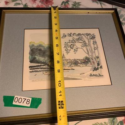 Signed / Numbered Annapolis Watercolor Framed