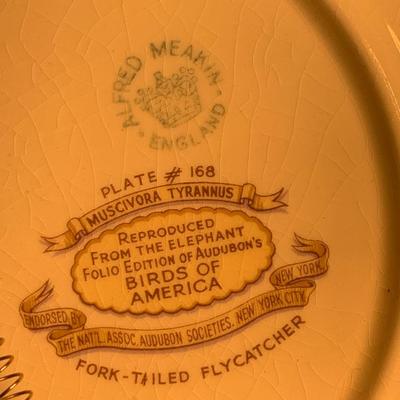Set of Four Alfred Meakin Birds of America Plates