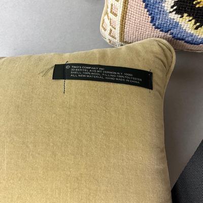 1428 Set of 6 Needlepoint Pillows
