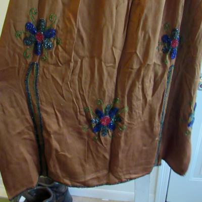 Antique Flapper Style Beaded Skirt, Read Description
