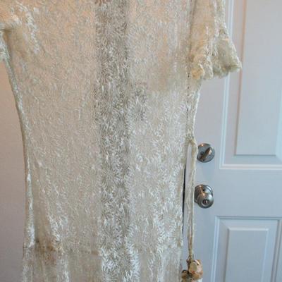 Antique 1920s Flapper Style All Lace Dress, Read Description
