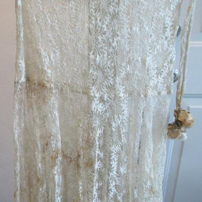 Antique 1920s Flapper Style All Lace Dress, Read Description